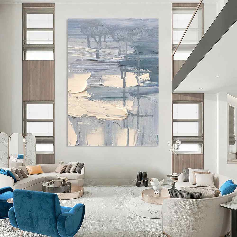 Beach_Beige_Blue_Grey_Abstract_Wall_Art_9WPL0 wall art